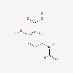 5-Formamido-2-hydroxybenzoic acid chemical structure (CAS 104786-99-4)