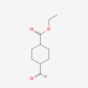 trans-Ethyl 4-formylcyclohexanecarboxylate chemical structure (CAS 104802-53-1)
