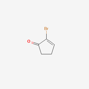 2-Bromocyclopent-2-enone chemical structure (CAS 10481-34-2)