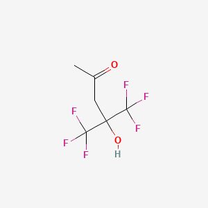 1,1,1-Trifluoro-2-hydroxy-2-trifluoromethyl-pentan-4-one chemical structure (CAS 10487-10-2)