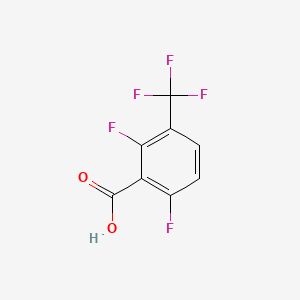 2,6-Difluoro-3-(trifluoromethyl)benzoic acid chemical structure (CAS 1048921-49-8)