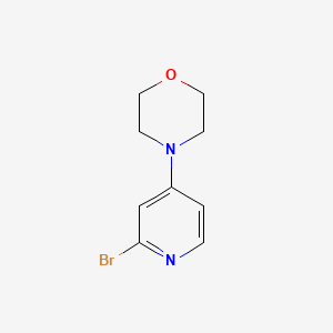 4-(2-Bromopyridin-4-yl)morpholine chemical structure (CAS 1049023-41-7)