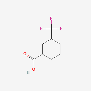 3-(Trifluoromethyl)cyclohexanecarboxylic acid chemical structure (CAS 104907-44-0)