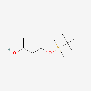 4-((tert-Butyldimethylsilyl)oxy)butan-2-ol chemical structure (CAS 104925-50-0)