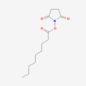 2,5-Dioxopyrrolidin-1-yl nonanoate chemical structure (CAS 104943-23-9)