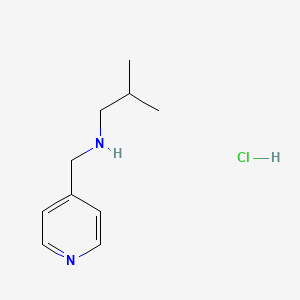 2-Methyl-N-(4-pyridinylmethyl)-1-propanamine hydrochloride chemical structure (CAS 1049678-07-0)