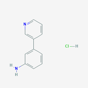 3-(Pyridin-3-yl)aniline hydrochloride chemical structure (CAS 1049789-92-5)