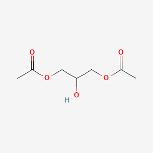 2-Hydroxypropane-1,3-diyl diacetate chemical structure (CAS 105-70-4)