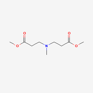 Methyl N-(3-methoxy-3-oxopropyl)-N-methyl-beta-alaninate chemical structure (CAS 105-71-5)