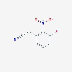 2-(3-Fluoro-2-nitrophenyl)acetonitrile chemical structure (CAS 105003-88-1)