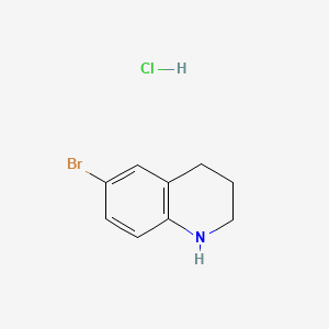 6-Bromo-1,2,3,4-tetrahydroquinoline hydrochloride chemical structure (CAS 1050161-23-3)