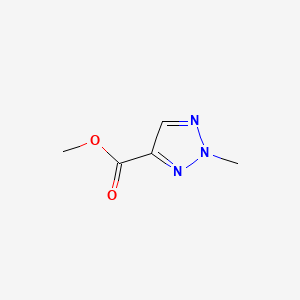 Methyl 2-Methyl-1,2,3-triazole-4-carboxylate chemical structure (CAS 105020-39-1)