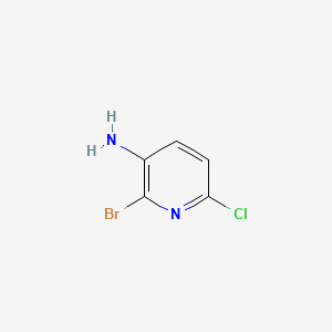 2-Bromo-6-chloropyridin-3-amine chemical structure (CAS 1050501-88-6)