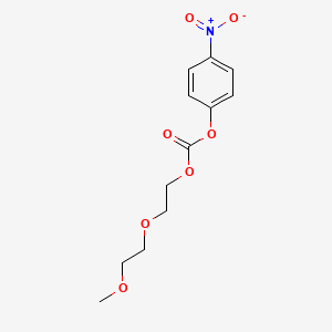2-(2-Methoxyethoxy)ethyl (4-nitrophenyl) carbonate chemical structure (CAS 105108-59-6)