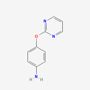 4-(2-Pyrimidinyloxy)aniline chemical structure (CAS 105130-26-5)