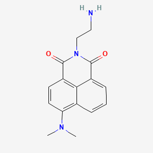 2-(2-Aminoethyl)-6-(dimethylamino)-1H-benz[de]isoquinoline-1,3(2H)-dione chemical structure (CAS 1051373-06-8)