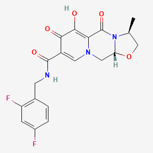 (3S,11aR)-N-(2,4-Difluorobenzyl)-6-hydroxy-3-methyl-5,7-dioxo-2,3,5,7,11,11a-hexahydrooxazolo[3,2-a]pyrido[1,2-d]pyrazine-8-carboxamide chemical structure (CAS 1051375-10-0)