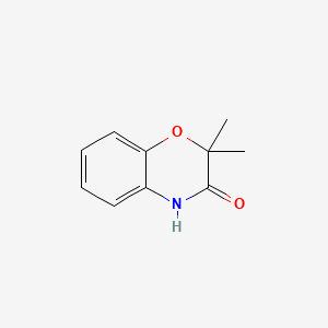2,2-Dimethyl-2H-benzo[b][1,4]oxazin-3(4H)-one chemical structure (CAS 10514-70-2)
