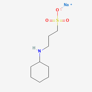 Sodium 3-(cyclohexylamino)propane-1-sulfonate chemical structure (CAS 105140-23-6)