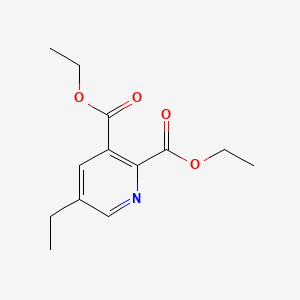 Diethyl 5-ethylpyridine-2,3-dicarboxylate chemical structure (CAS 105151-39-1)