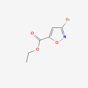 Ethyl 3-bromoisoxazole-5-carboxylate chemical structure (CAS 105174-97-8)