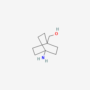(4-Aminobicyclo[2.2.2]octan-1-yl)methanol chemical structure (CAS 105176-66-7)