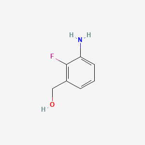 (3-Amino-2-fluorophenyl)methanol chemical structure (CAS 1051899-73-0)