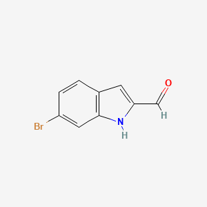 6-Bromo-1H-indole-2-carbaldehyde chemical structure (CAS 105191-12-6)