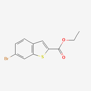 Ethyl 6-bromo-1-benzothiophene-2-carboxylate chemical structure (CAS 105191-64-8)