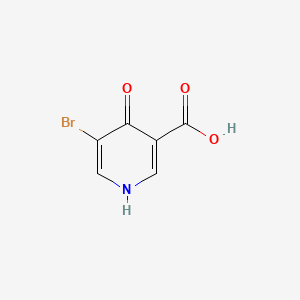 5-Bromo-4-hydroxynicotinic acid chemical structure (CAS 1052114-83-6)