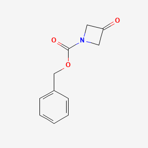 Benzyl 3-oxoazetidine-1-carboxylate chemical structure (CAS 105258-93-3)
