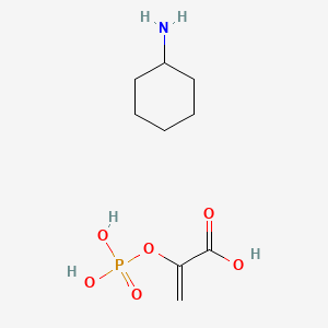 Phospho(enol)pyruvic acid cyclohexylammonium salt chemical structure (CAS 10526-80-4)