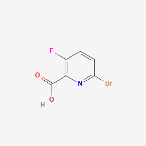 6-Bromo-3-fluoropicolinic acid chemical structure (CAS 1052714-48-3)