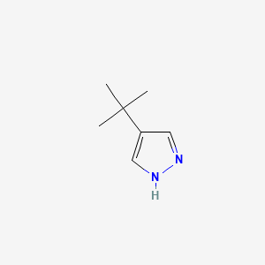 4-(tert-Butyl)-1H-pyrazole chemical structure (CAS 105285-21-0)