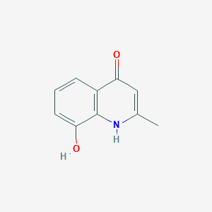 2-Methylquinoline-4,8-diol chemical structure (CAS 10529-34-7)