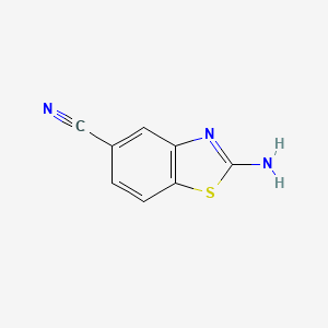 2-Aminobenzo[d]thiazole-5-carbonitrile chemical structure (CAS 105314-08-7)