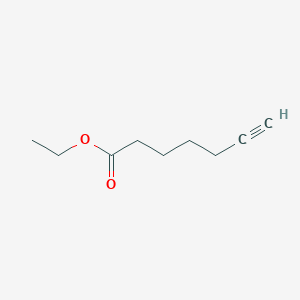 Ethyl hept-6-ynoate chemical structure (CAS 105339-02-4)