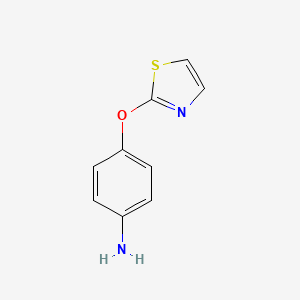 4-(Thiazol-2-yloxy)aniline chemical structure (CAS 105350-49-0)