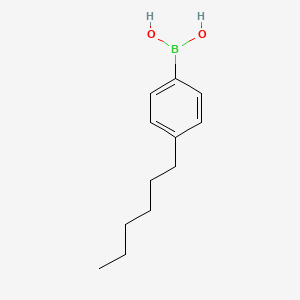 4-Hexylphenylboronic Acid chemical structure (CAS 105365-50-2)