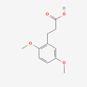 3-(2,5-Dimethoxyphenyl)propanoic acid chemical structure (CAS 10538-49-5)