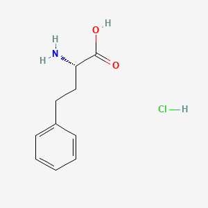 (S)-2-Amino-4-phenylbutanoic acid hydrochloride chemical structure (CAS 105382-09-0)
