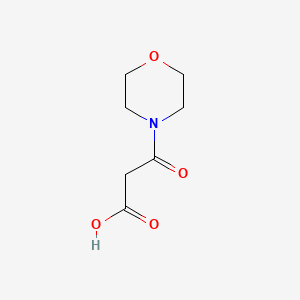 3-Morpholino-3-oxopropanoic acid chemical structure (CAS 105397-92-0)