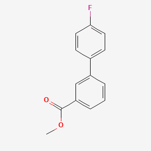 Methyl 4'-fluoro-[1,1'-biphenyl]-3-carboxylate chemical structure (CAS 10540-38-2)