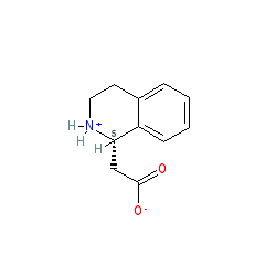 (1,2,3,4-Tetrahydroisoquinoline-1-yl)acetic acid chemical structure (CAS 105400-81-5)