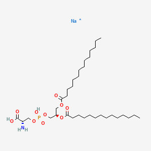 (2S)-2-Amino-3-((((R)-2,3-bis(tetradecanoyloxy)propoxy)(hydroxy)phosphoryl)oxy)propanoic acid monosodium salt chemical structure (CAS 105405-50-3)