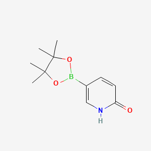 5-(4,4,5,5-Tetramethyl-1,3,2-dioxaborolan-2-yl)pyridin-2-ol chemical structure (CAS 1054483-78-1)