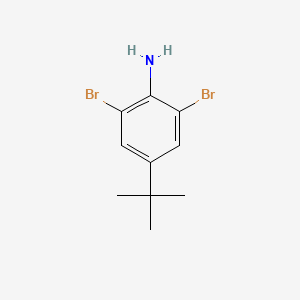 2,6-Dibromo-4-(tert-butyl)aniline chemical structure (CAS 10546-67-5)