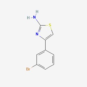 2-Amino-4-(3-bromophenyl)thiazole chemical structure (CAS 105512-81-0)