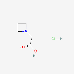 2-(Azetidin-1-yl)acetic acid hydrochloride chemical structure (CAS 1055268-75-1)
