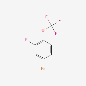 4-Bromo-2-fluoro-1-(trifluoromethoxy)benzene chemical structure (CAS 105529-58-6)